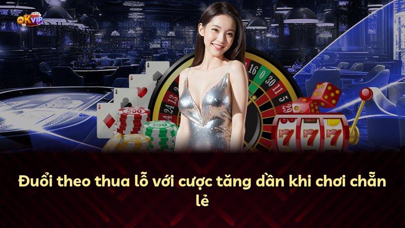 Đuổi theo thua lỗ với cược tăng dần khi chơi chẵn lẻ